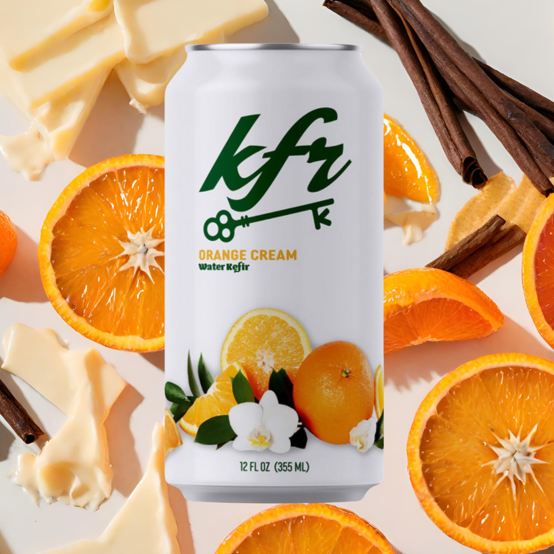 KFR Orange Cream Water Kefir - 12 Count