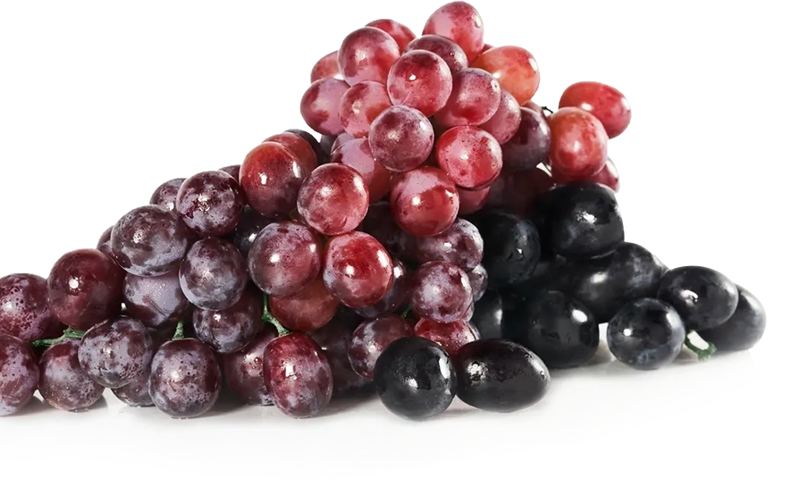 A pile of grapes sitting on top of each other.